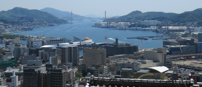 2017年の長崎港